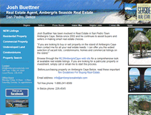 Tablet Screenshot of ambergriscayebelizerealestate.com